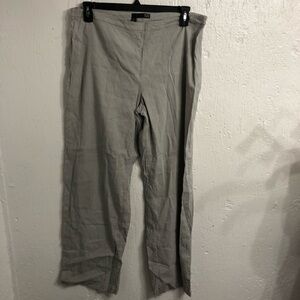 Eileen Fisher Lightweight Gray Relaxed Fit‎ Pants 16